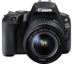 CANON EOS 200D DSLR Camera with EF-S 18-55 mm f/4-5.6 DC Lens - Black